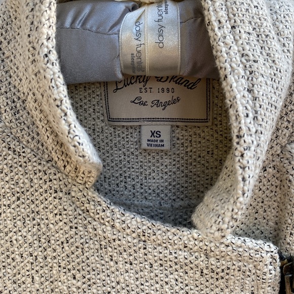 Lucky Brand Marled Knit Moto Jacket Size XS - Picture 2 of 12